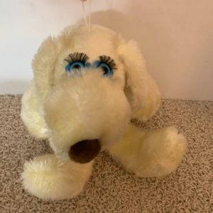 Vintage Fifi La Femme Dog Plush Hasbro Softies Francesca Hoerlein 1981 Blue Eye